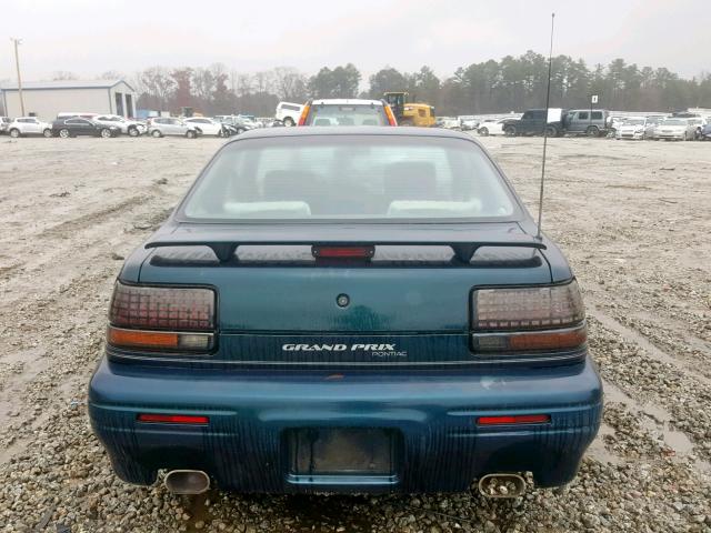 1G2WJ12M8TF271035 - 1996 PONTIAC GRAND PRIX ტურკოუსი ფოტო 9