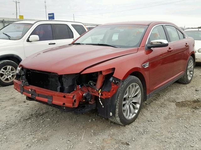 1FAHP2F88DG101118 - 2013 FORD TAURUS LIM MAROON photo 2