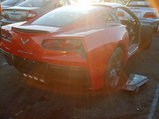 1G1YF2D78G5102317 - 2016 CHEVROLET CORVETTE S RED photo 4