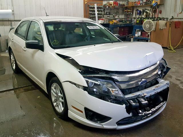 3FAHP0GA4BR287414 - 2011 FORD FUSION S WHITE photo 1