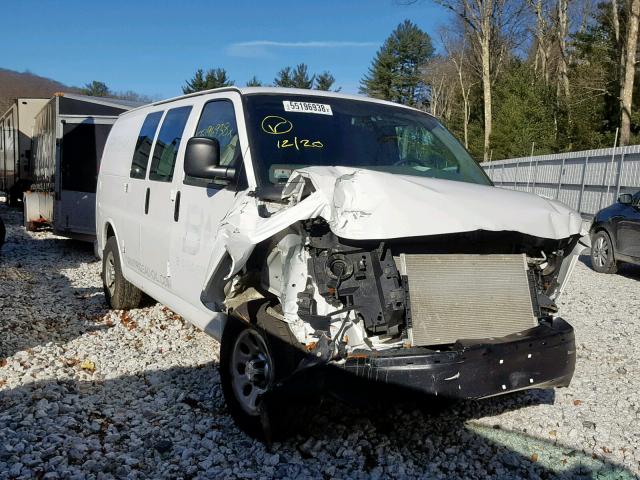 1GCSGAFX6E1177720 - 2014 CHEVROLET EXPRESS G1 WHITE photo 1