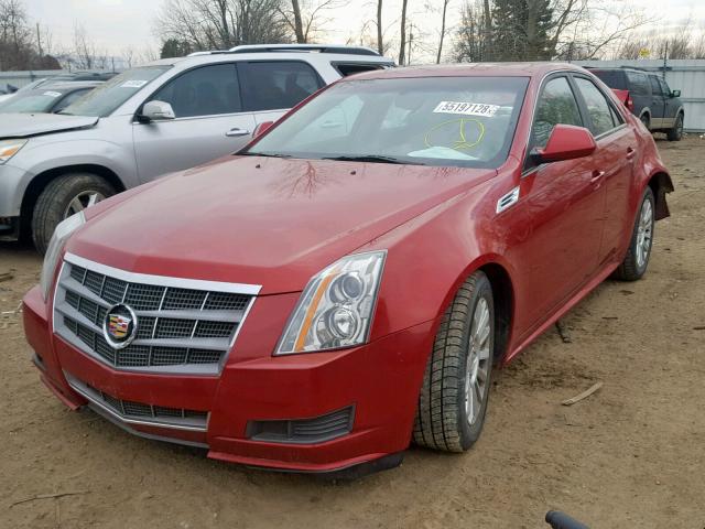 1G6DG5EG1A0114495 - 2010 CADILLAC CTS LUXURY RED photo 2