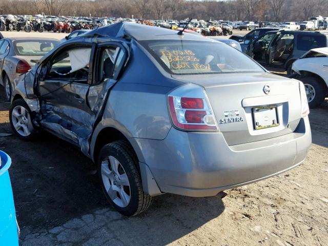 3N1AB61E28L733213 - 2008 NISSAN SENTRA 2.0 GRAY photo 3