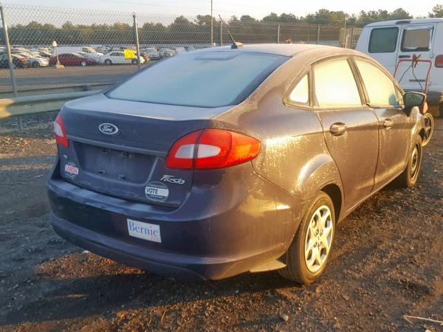 3FADP4BJ1DM157684 - 2013 FORD FIESTA SE GRAY photo 4