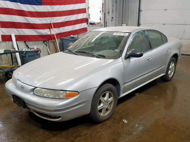 1G3NL52F74C133774 - 2004 OLDSMOBILE ALERO GL SILVER photo 2