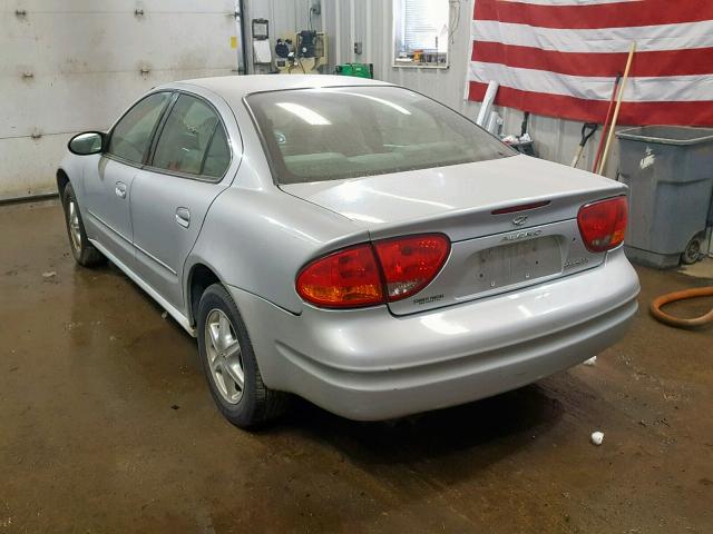 1G3NL52F74C133774 - 2004 OLDSMOBILE ALERO GL SILVER photo 3