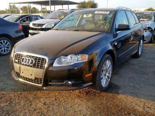 WAUKF78E88A168732 - 2008 AUDI A4 2.0T AV BLACK photo 2