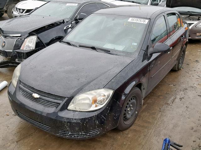 1G1AD5F58A7213014 - 2010 CHEVROLET COBALT 1LT BLACK photo 2