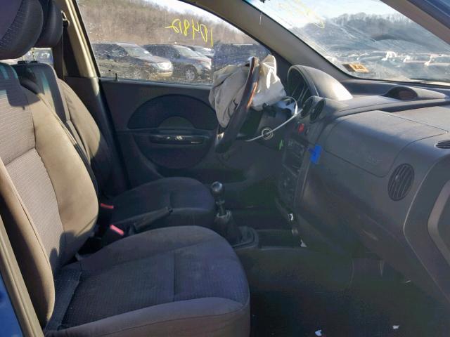 KL1TD66618B257384 - 2008 CHEVROLET AVEO BASE Mavi foto 5