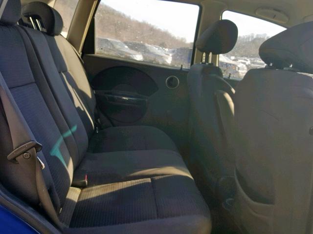 KL1TD66618B257384 - 2008 CHEVROLET AVEO BASE Mavi foto 6