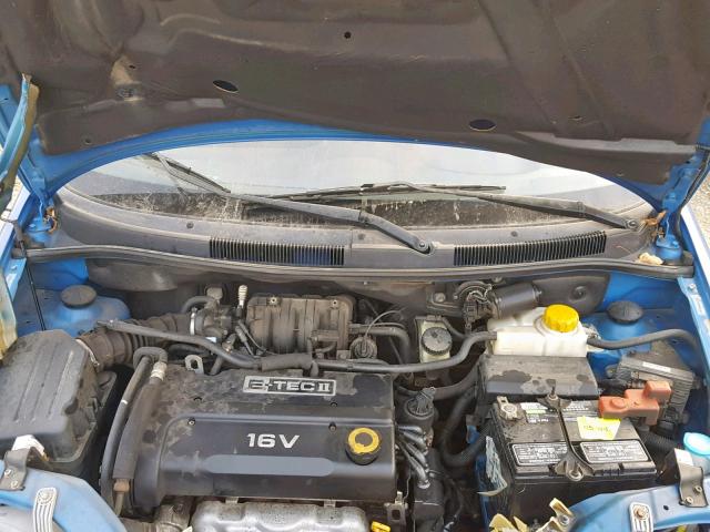 KL1TD66618B257384 - 2008 CHEVROLET AVEO BASE Mavi foto 7