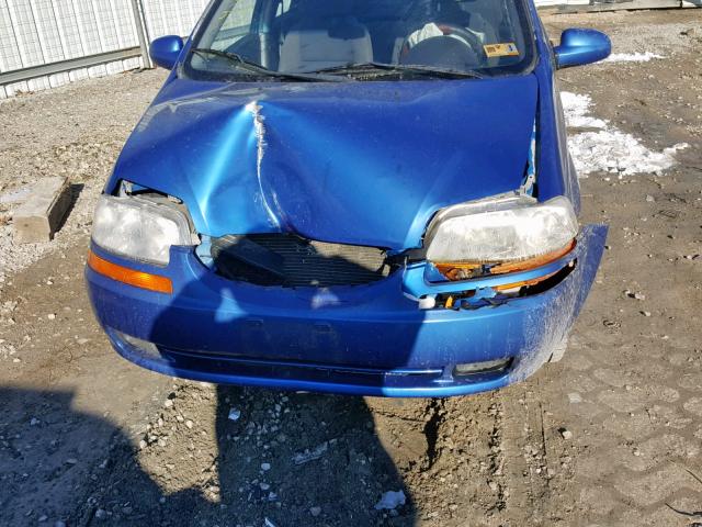 KL1TD66618B257384 - 2008 CHEVROLET AVEO BASE Mavi foto 9