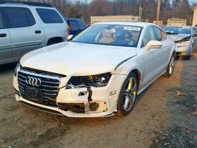 WAU2MAFC5EN109386 - 2014 AUDI A7 PRESTIG WHITE photo 2