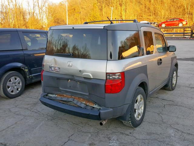 5J6YH27614L028227 - 2004 HONDA ELEMENT EX GOLD photo 4