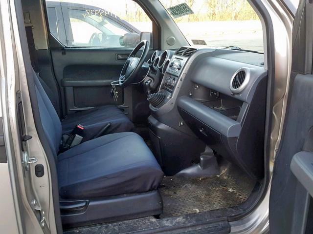 5J6YH27614L028227 - 2004 HONDA ELEMENT EX GOLD photo 5