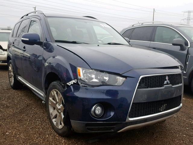 JA4AS3AWXBU018563 - 2011 MITSUBISHI OUTLANDER BLUE photo 1