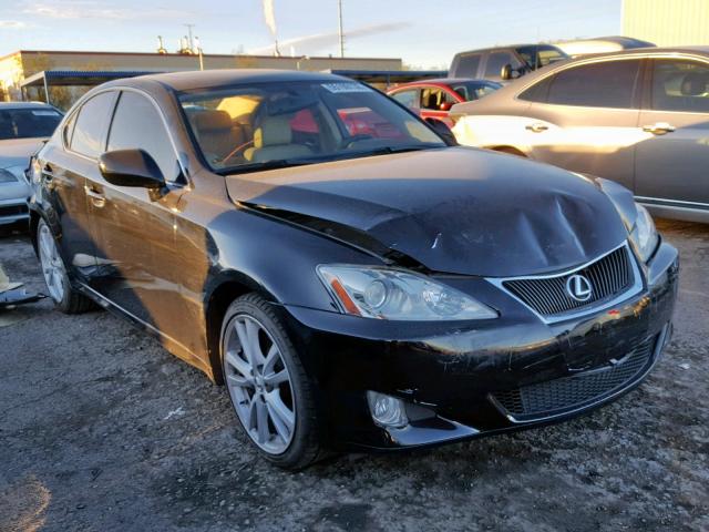 JTHBE262972010862 - 2007 LEXUS IS 350 BLACK photo 1