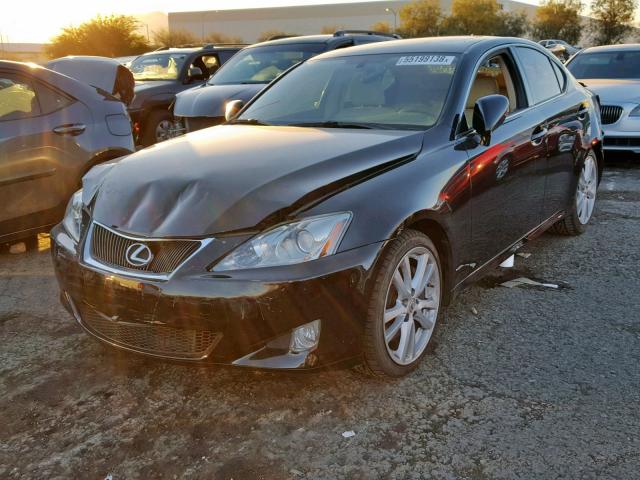 JTHBE262972010862 - 2007 LEXUS IS 350 BLACK photo 2