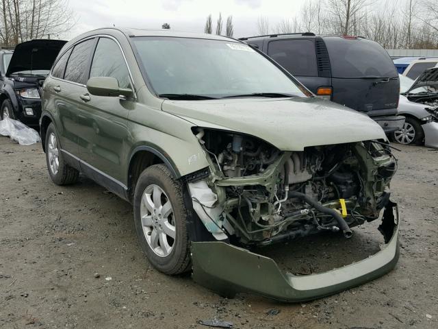 JHLRE48747C122261 - 2007 HONDA CR-V EXL GREEN photo 1