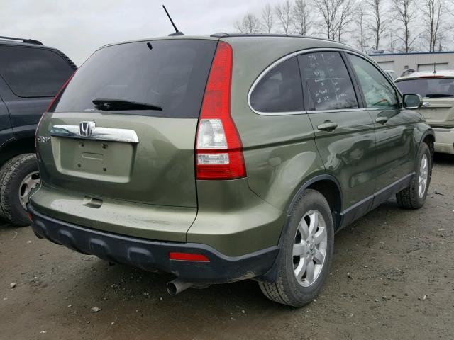 JHLRE48747C122261 - 2007 HONDA CR-V EXL GREEN photo 4