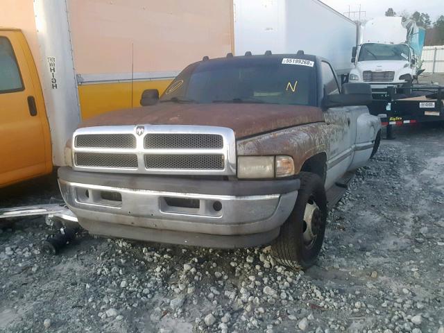 1B7MC36W2SS181308 - 1995 DODGE RAM 3500 GRAY photo 2