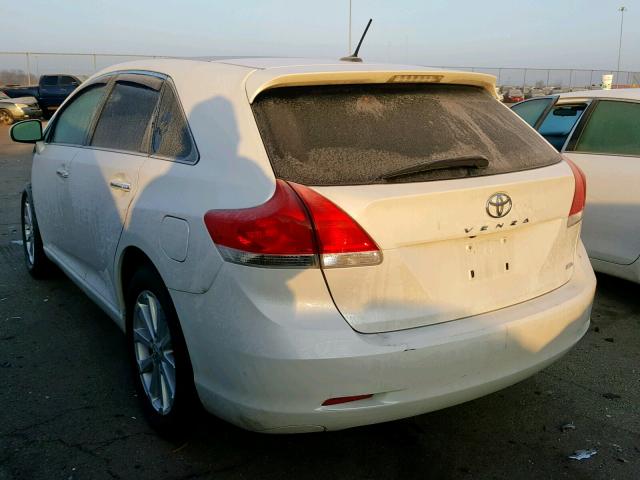 4T3BA3BB2BU028970 - 2011 TOYOTA VENZA BASE WHITE photo 3