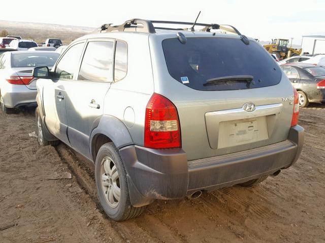 KM8JN12D47U612390 - 2007 HYUNDAI TUCSON SE GREEN photo 3