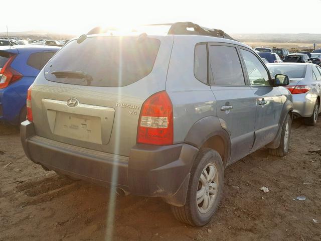 KM8JN12D47U612390 - 2007 HYUNDAI TUCSON SE GREEN photo 4