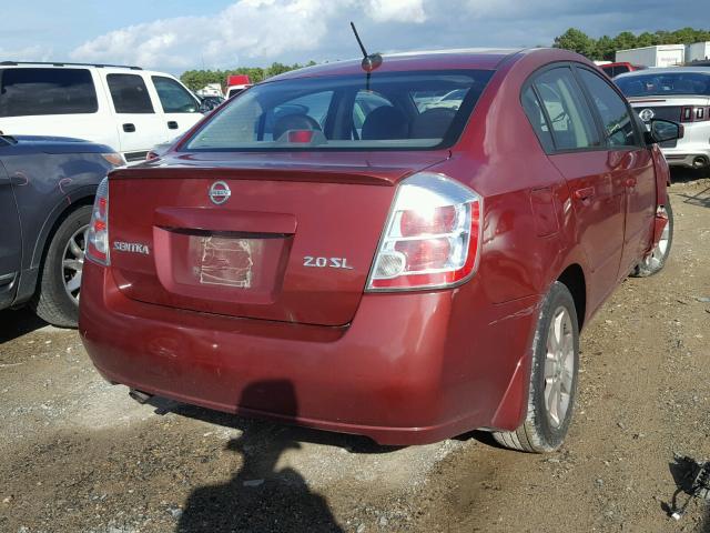 3N1AB61E07L708258 - 2007 NISSAN SENTRA 2.0 RED photo 4