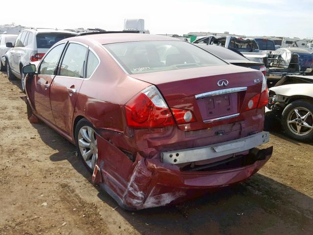 JNKAY01E06M111235 - 2006 INFINITI M35 BASE BURGUNDY photo 3