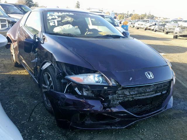 JHMZF1C43DS003137 - 2013 HONDA CR-Z PURPLE photo 1