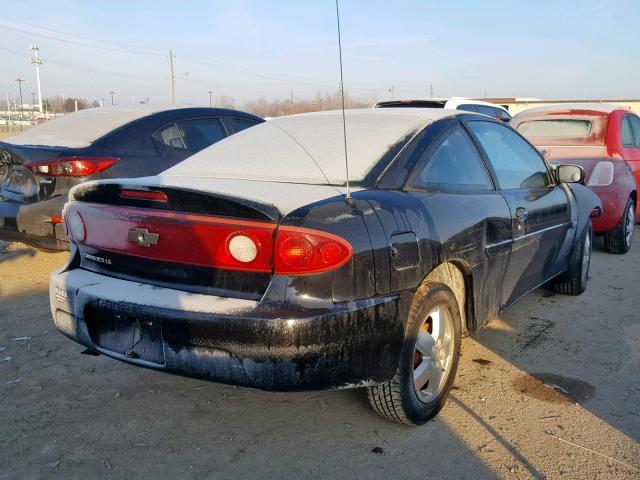 1G1JF12F447277914 - 2004 CHEVROLET CAVALIER L BLACK photo 4