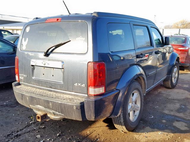 1D8GU58K38W177979 - 2008 DODGE NITRO SLT BLUE photo 4