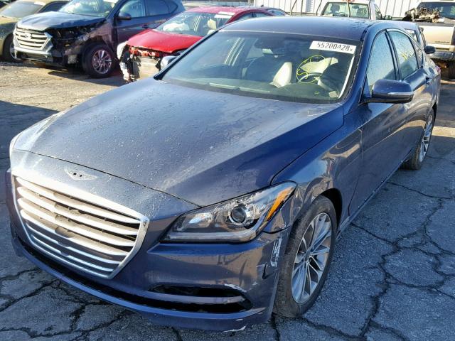 KMHGN4JE0FU039802 - 2015 HYUNDAI GENESIS 3. GRAY photo 2