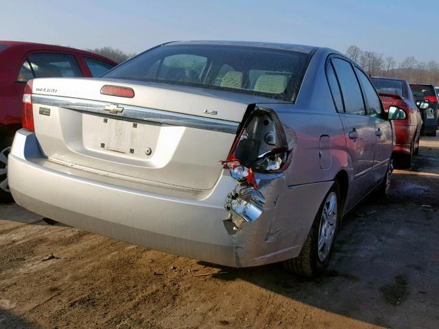 1G1ZS57F57F269409 - 2007 CHEVROLET MALIBU LS 银色 照片 4