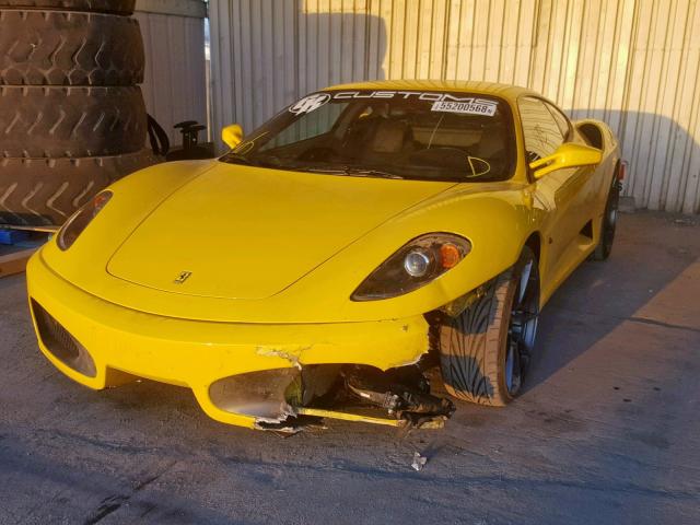 ZFFEW58A750144250 - 2005 FERRARI F430 YELLOW photo 2