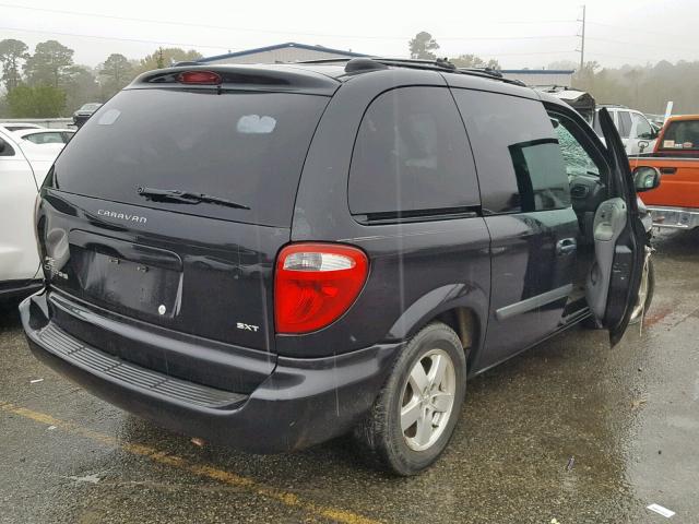 1D4GP45R85B161509 - 2005 DODGE CARAVAN SX BLACK photo 4