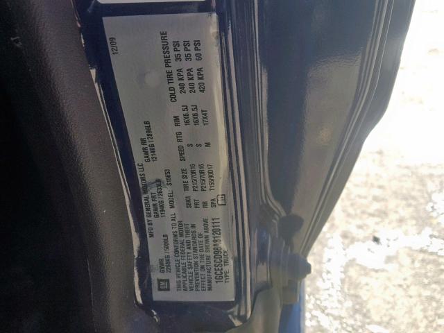 1GCESCD98A8120111 - 2010 CHEVROLET COLORADO L BLUE photo 10