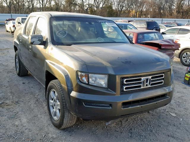 2HJYK16586H534062 - 2006 HONDA RIDGELINE GREEN photo 1