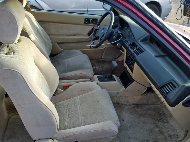 1HGCA6283KA015932 - 1989 HONDA ACCORD LXI MAROON photo 5