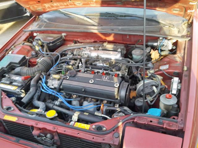 1HGCA6283KA015932 - 1989 HONDA ACCORD LXI MAROON photo 7