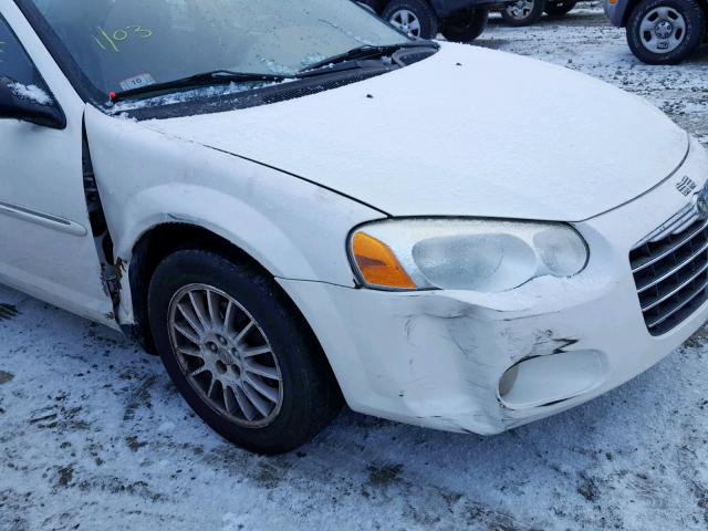 1C3EL56T44N169642 - 2004 CHRYSLER SEBRING LX WHITE photo 9