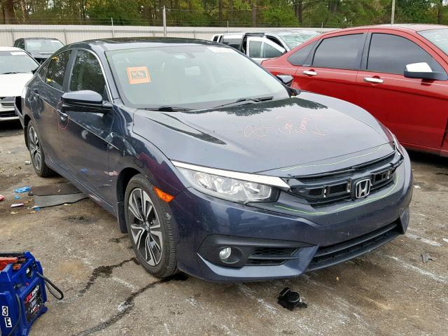 19XFC1F7XGE025193 - 2016 HONDA CIVIC EXL BLUE photo 1