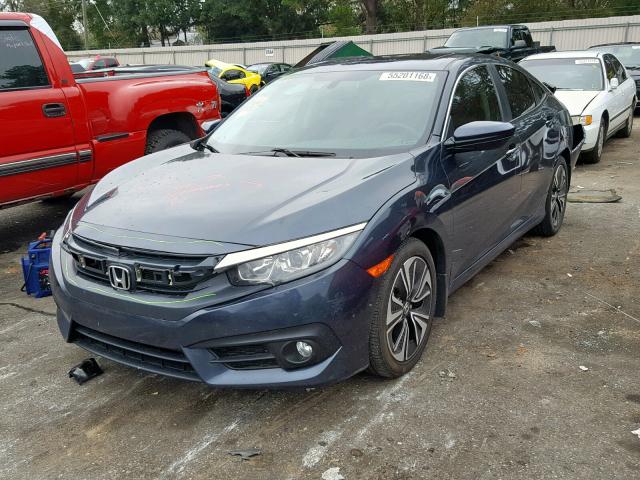 19XFC1F7XGE025193 - 2016 HONDA CIVIC EXL BLUE photo 2