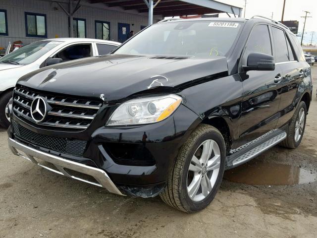 4JGDA5JBXEA271222 - 2014 MERCEDES-BENZ ML 350 BLACK photo 2