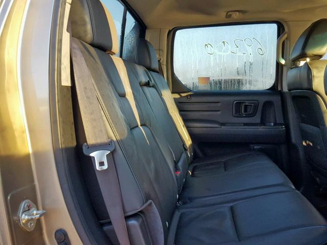 5FPYK16519B104458 - 2009 HONDA RIDGELINE GRAY photo 6