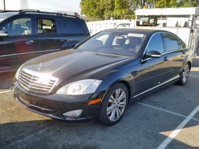 WDDNG71X48A207296 - 2008 MERCEDES-BENZ S 550 BLACK photo 2