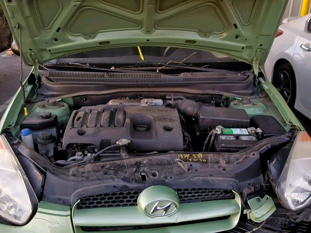 KMHCM36C99U125150 - 2009 HYUNDAI ACCENT GS GREEN photo 7