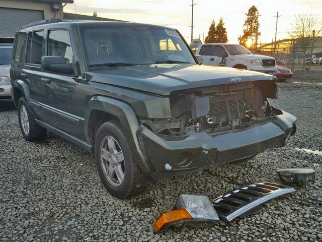 1J8HG48K97C598246 - 2007 JEEP COMMANDER GREEN photo 1