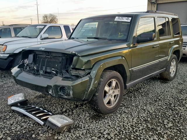 1J8HG48K97C598246 - 2007 JEEP COMMANDER GREEN photo 2